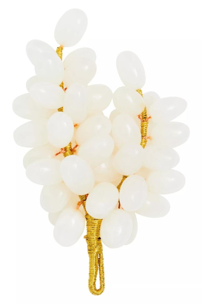 Alina White Onyx Decorative Grapes