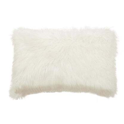 Celeste Lamina Cream Fur Cushion